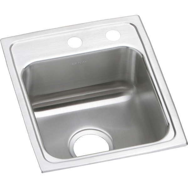Elkay Lustertone Stainless Steel 15 X 17-1/2 X 6 Single Bowl Top Mount Ada Sink LRADQ151760MR2 - main